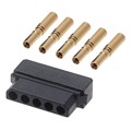 M80-7980505 - CONN RCPT 5P CRIMP 28-32AWG GOLD