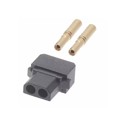 B5740-102-F-C-2 - 2 POS. FEMALE SIL 24-28AWG CABLE