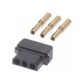 B5740-103-F-C-2 - 3 POS. FEMALE SIL 24-28AWG CABLE