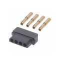 B5740-104-F-C-2 - 4 POS. FEMALE SIL 24-28AWG CABLE