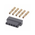 B5740-105-F-C-2 - 5 POS. FEMALE SIL 24-28AWG CABLE