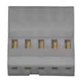 641238-5 - CONN RCPT 5POS IDC 24AWG GOLD