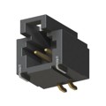 T1M-02-F-SH-L-K - CONN HEADER SMD R/A 2POS 1MM
