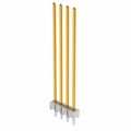 HTSW-104-21-S-S - CONN HEADER VERT 4POS 2.54MM
