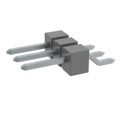 TSM-103-01-T-SH-K-TR - CONN HEADER SMD R/A 3POS 2.54MM