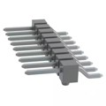 TSM-109-01-TM-SH-A-P - CONN HEADER SMD R/A 9POS 2.54MM