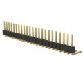 PRPC023SBBN-M71RC - CONN HEADER R/A 23POS 2.54MM
