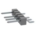 TSM-105-01-TM-SH-004-TR - CONN HEADER SMD R/A 5POS 2.54MM