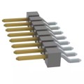TSM-108-01-F-SH-K-TR - CONN HEADER SMD R/A 8POS 2.54MM