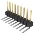 PBC09SGBN - CONN HEADER R/A 9POS 2.54MM