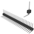 PEC25SGBN - CONN HEADER R/A 25POS 2.54MM