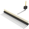 PBC27SBDN - CONN HEADER R/A 27POS 2.54MM