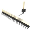 PBC35SGBN - CONN HEADER R/A 35POS 2.54MM
