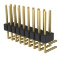 PRPC009DGAN-M71RC - CONN HEADER R/A 18POS 2.54MM