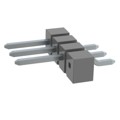 TSM-104-01-T-SH-001 - CONN HEADER SMD R/A 4POS 2.54MM