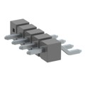 TSM-105-04-T-SH-005 - CONN HEADER SMD R/A 5POS 2.54MM