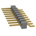 TSM-109-01-G-SH - CONN HEADER SMD R/A 9POS 2.54MM
