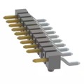 TSM-111-04-SM-SH-A-002 - CONN HEADER SMD R/A 11POS 2.54MM