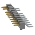 TSM-111-04-SM-SH-A-009 - CONN HEADER SMD R/A 11POS 2.54MM