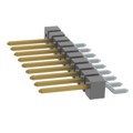 TSM-110-02-L-SH-010-K-TR - CONN HEADER SMD R/A 10POS 2.54MM
