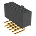 SFH11-PBPC-D05-RA-BK - CONN HDR 10POS 0.1 GOLD PCB R/A