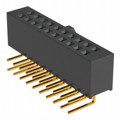 SFH11-PBPC-D10-RA-BK - CONN HDR 20POS 0.1 GOLD PCB R/A