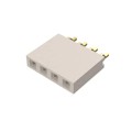 BG300-04-A-L-A - 4W, 2.54MM PTH SOCKET, SIL, SMT,