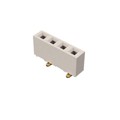BG306-04-A-1-0400-L-B - 4W, 2.54MM PITCH SCK, SIL, SMT,