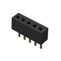 BC065-05-A-L-D - 5POS 1.0MM PITCH SOCKET, SIL, TH