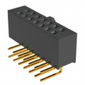 SFH11-NPPC-D07-RA-BK - CONN HDR 14POS 0.1 GOLD PCB R/A