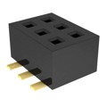 CLP-103-02-G-D - CONN RCPT 6POS 0.05 GOLD SMD