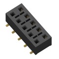 HLE-105-02-H-DV-K-TR - CONN RCPT 10POS 0.1 GOLD SMD