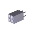 534998-2 - CONN RCPT 4POS 0.1 GOLD PCB