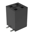 SSM-102-F-DV-P-TR - CONN RCPT 4POS 0.1 GOLD SMD