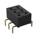 HLE-103-02-G-DV-PE-TR - CONN RCPT 6POS 0.1 GOLD PCB