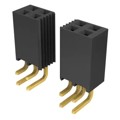 SSQ-112-02-S-D-RA - CONN RCPT .100" 24PS DL R/A GOLD