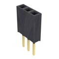 SSW-103-02-G-S - CONN RCPT .100" 3POS SNGL GOLD