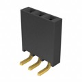 SSQ-103-02-S-S-RA - CONN RCPT .100" 3POS R/A SGL AU
