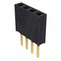 SSW-104-02-G-S - CONN RCPT .100" 4POS SNGL GOLD