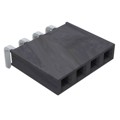 SSW-104-02-S-S-RA - CONN RCPT .100" 4POS R/A SGL AU