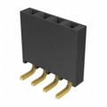 SSQ-104-02-S-S-RA - CONN RCPT .100" 4POS R/A SGL AU