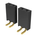SSQ-127-02-S-S-RA - CONN RCPT .100" 27POS R/A SGL AU