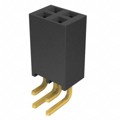 SSQ-102-02-S-D-RA - CONN RCPT .100" 4PS DL R/A GOLD