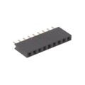 RS1-09-G - RECEPTACLE STRIP 9P 2.54MM PITCH