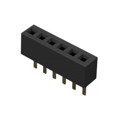 BC065-06-A-L-D - 6POS 1.0MM PITCH SOCKET, SIL, TH