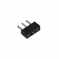 929870-01-03-RA - CONN RCPT 3POS 0.1 GOLD PCB