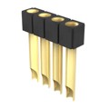 801-13-004-10-007000 - CONN RCPT 4POS 0.1 GOLD PCB