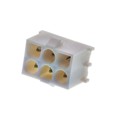 DME-06-S-SQ-V0 - 6.35MM HSG 2*3P PCB F STR MALE C