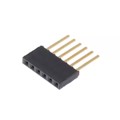SSW-106-03-G-S - CONN RCPT 6POS 0.1 GOLD PCB