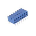 89883-307LF - CONN RCPT 14POS 0.1 GOLD PCB R/A